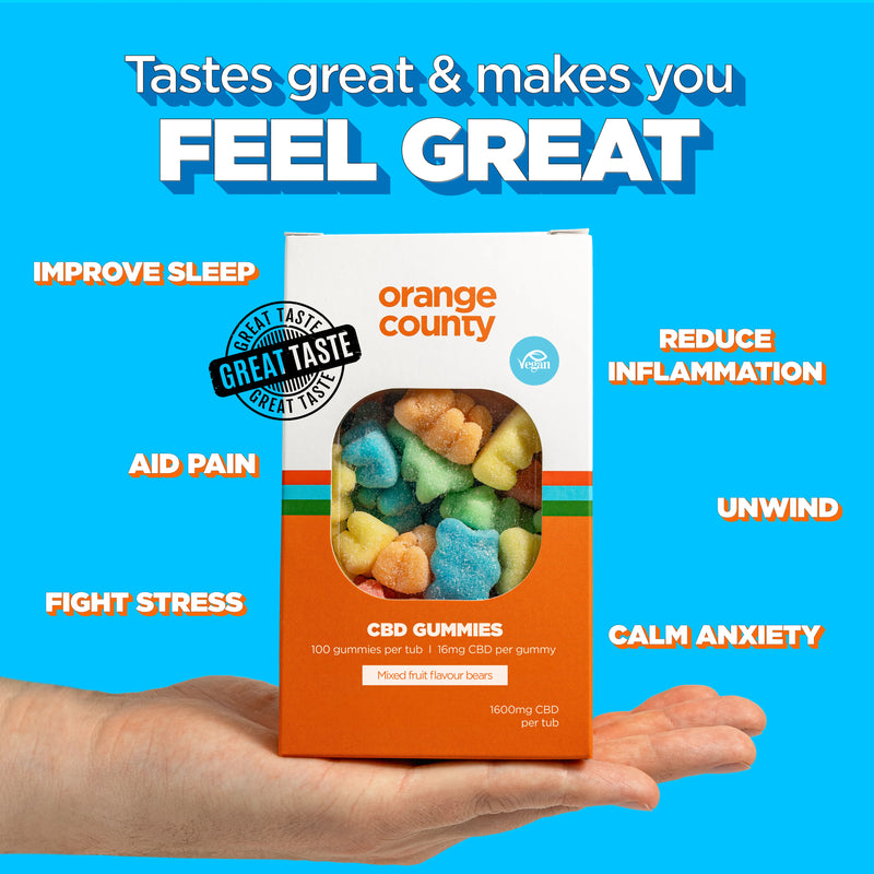 Orange County - CBD Gummies Mixed Fruit Bears (Grab Bag)