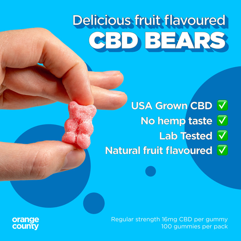 Orange County - CBD Gummies Mixed Fruit Bears (Grab Bag)