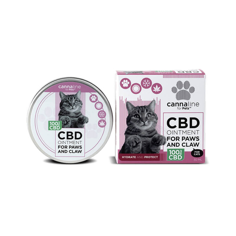 CBD Ointment 100mg Paws & Claws For Cats (30ml) by Cannaline