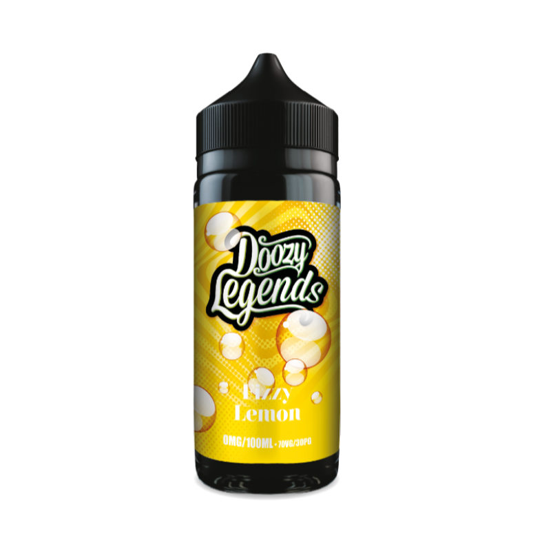 Fizzy Lemon 100ml Shortfill by Doozy Vape - Doozy Legends Range (Inc Free Nic Shots)