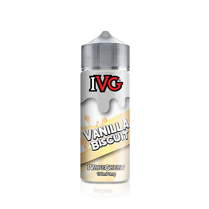 Vanilla Biscuit 100ml Shortfill by IVG ( Free Nic Shots Included )
