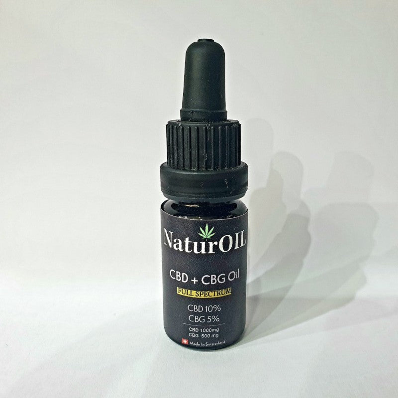 CBD 10% CBG 5% Drops MCT Oil (10ml) - By NaturOIL