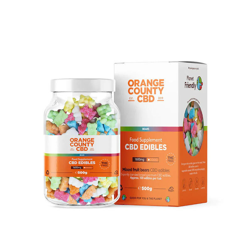 Orange County - CBD Gummy Bears (Large Tub)