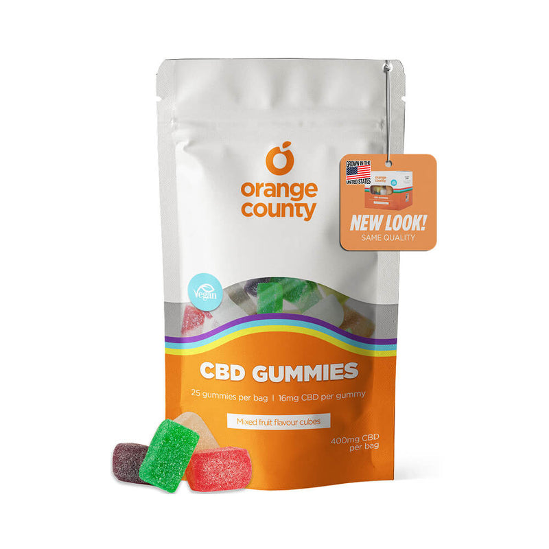 Orange County - CBD Gummies Mixed Fruit Cubes (Grab Bag)