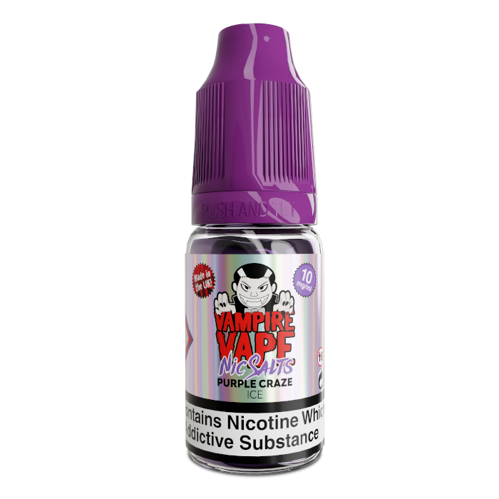 Purple Craze Ice Nic Salt 10ml - 10mg/20mg by Vampire Vape