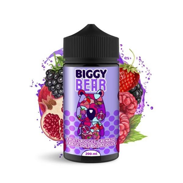 Red Fruits, Pomegranate & Sour Wild Strawberry (Fruits Rouges, Grenade, Fraise Des Bois Acidulée) 200ml (50/50) Short Fill by Biggy Bear (Inc Free Nic Shots)