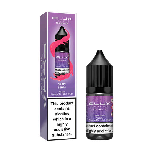 Elux Nic Salts - Grape Berry (INCLUDES EXCISE DUTY)