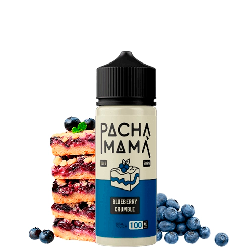 Blueberry Crumble 100ml Shortfill by Pacha Mama (Including Free Nic Shots)