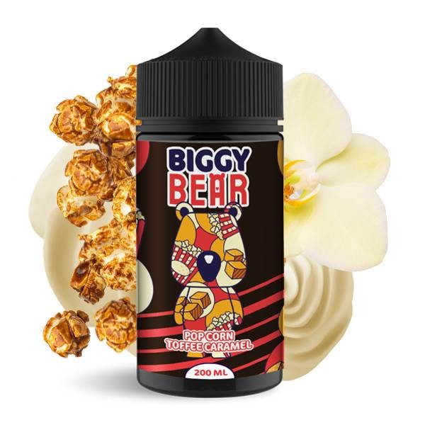 Pop Corn Toffee Caramel 200ml (60/40) Short Fill by Biggy Bear (Inc Free Nic Shots)