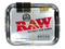 Medium Silver Metallic Metal Rolling Tray By Raw