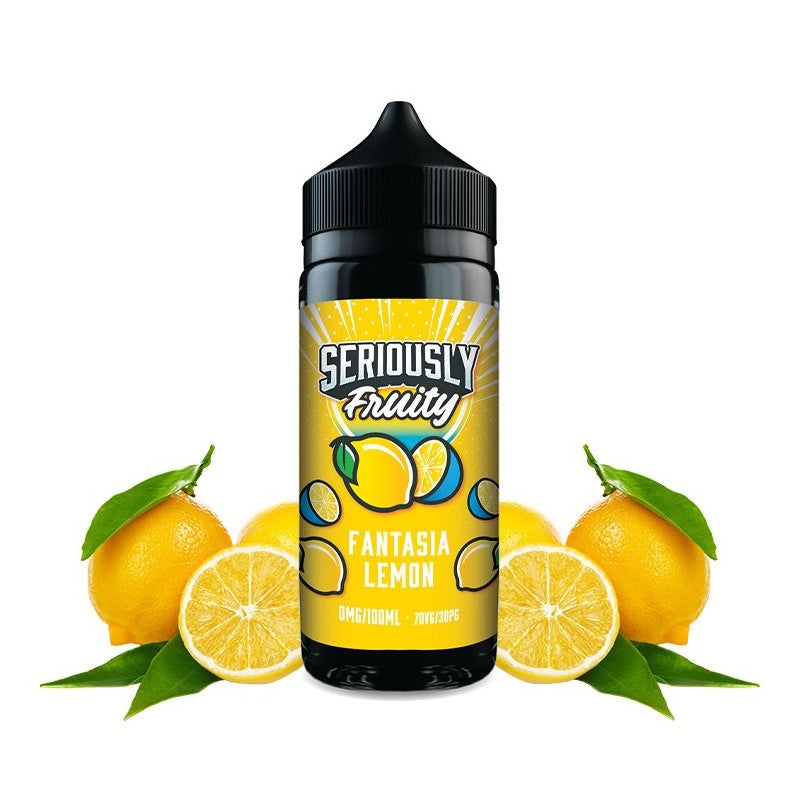 Fantasia Lemon 100ml Shortfill by Doozy Vape - Seriously Fruity Range (Inc Free Nic Shots)