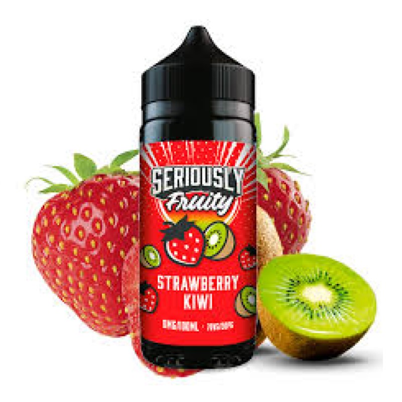 Strawberry & Kiwi 100ml Shortfill by Doozy Vape - Seriously Fruity Range (Inc Free Nic Shots)