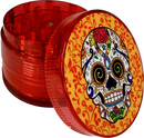 Grinder - Sugar Skull Red Plastic