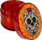 Grinder - Sugar Skull Red Plastic