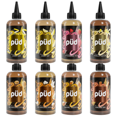 Pud  - 200ml Shortfill by Joe's Juice (4x Free Nic Shots Included)