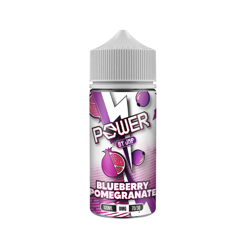 Blueberry & Pomegranate 100ml Shortfill by Juice & Power (Inc Free Nic Shots)
