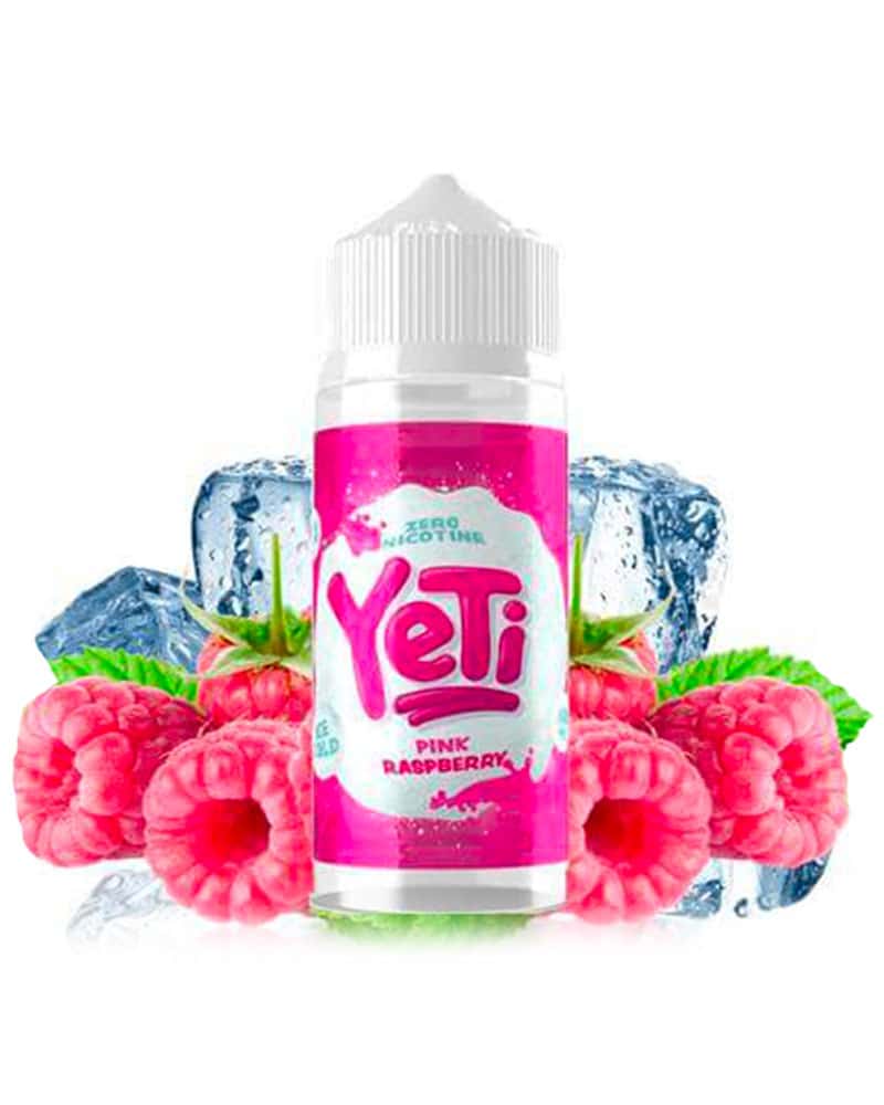 Pink Raspberry (With Ice) 100ml Shortfill by Yeti (Including Free Nic Shots)