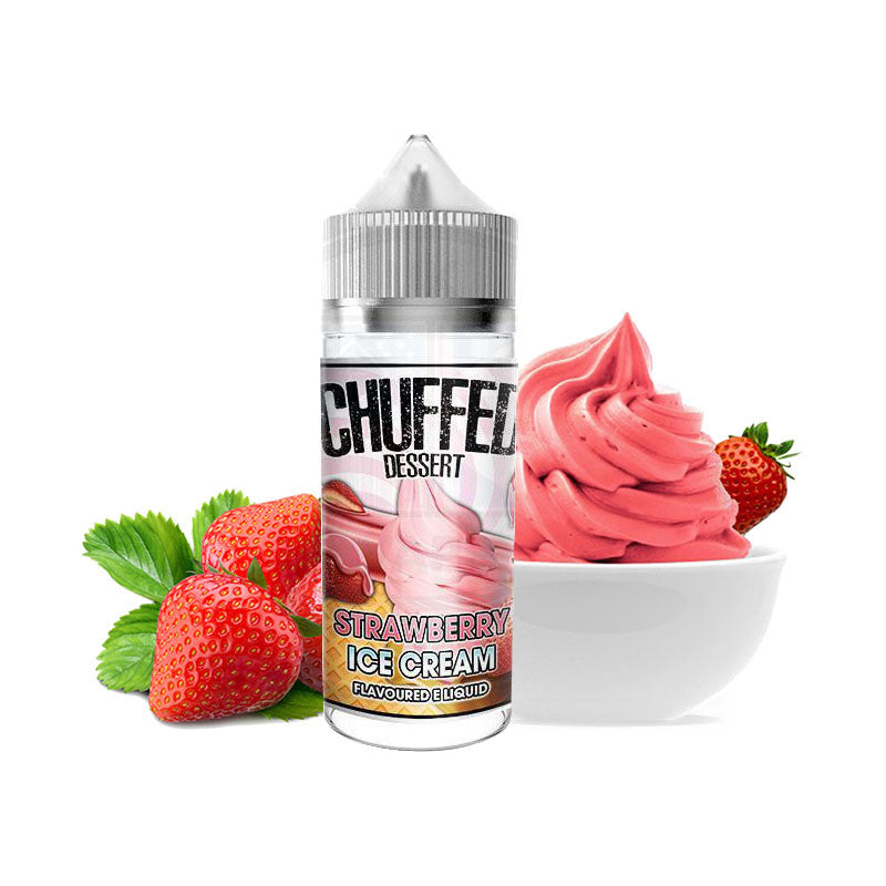 Strawberry Ice Cream 100ml Shortfill by Chuffed Desserts (Inc Free Nic Shots)