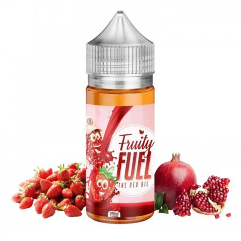 The Red Oil 100ml Shortfill by Fruity Fuel (Inc Free Nic Shots)