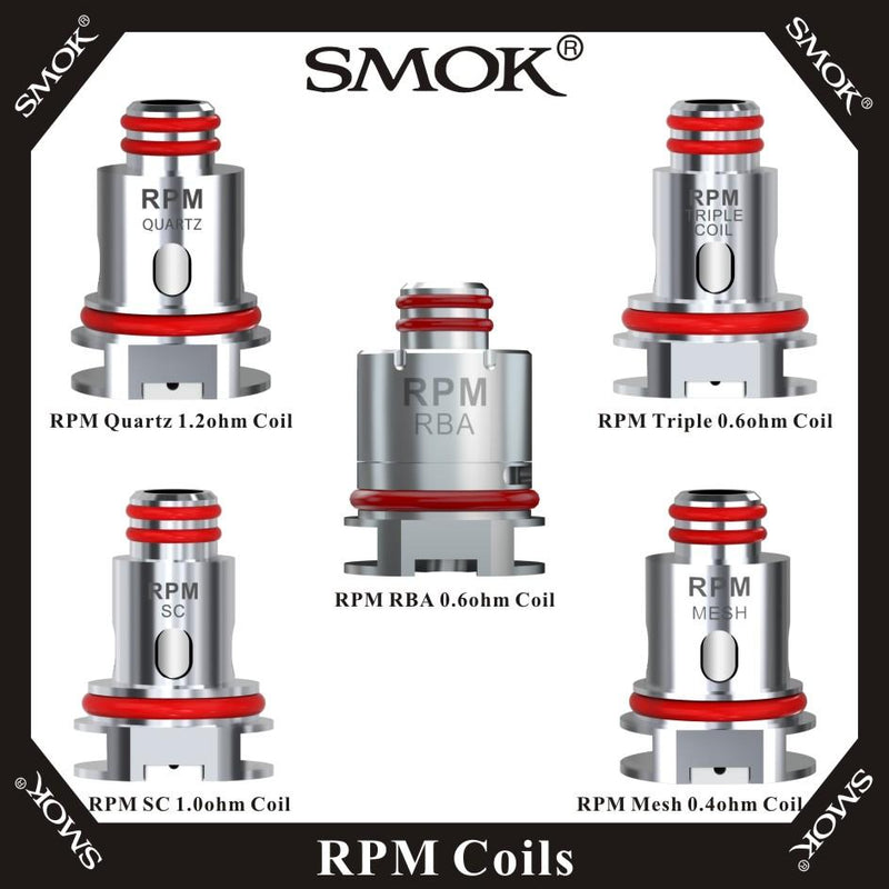Smok Morph Pod 40 Coils Smok RPM Replacement Coils (5pk) The Vape Store Smok Morph Pod 40 Coils Smok RPM Replacement Coils (5pk) The Vape Store
