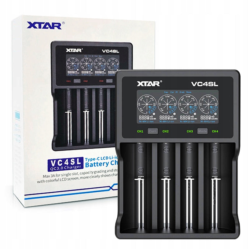 VC4-SL - 4 Cell Advanced Charger by Xtar