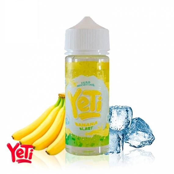 Banana Blast (With Ice) 100ml Shortfill by Yeti (Including Free Nic Shots)