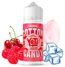 Cherry Strawbs Cotton Candy Frozen (With Ice) 100ml Shortfill by Yeti (Including Free Nic Shots)